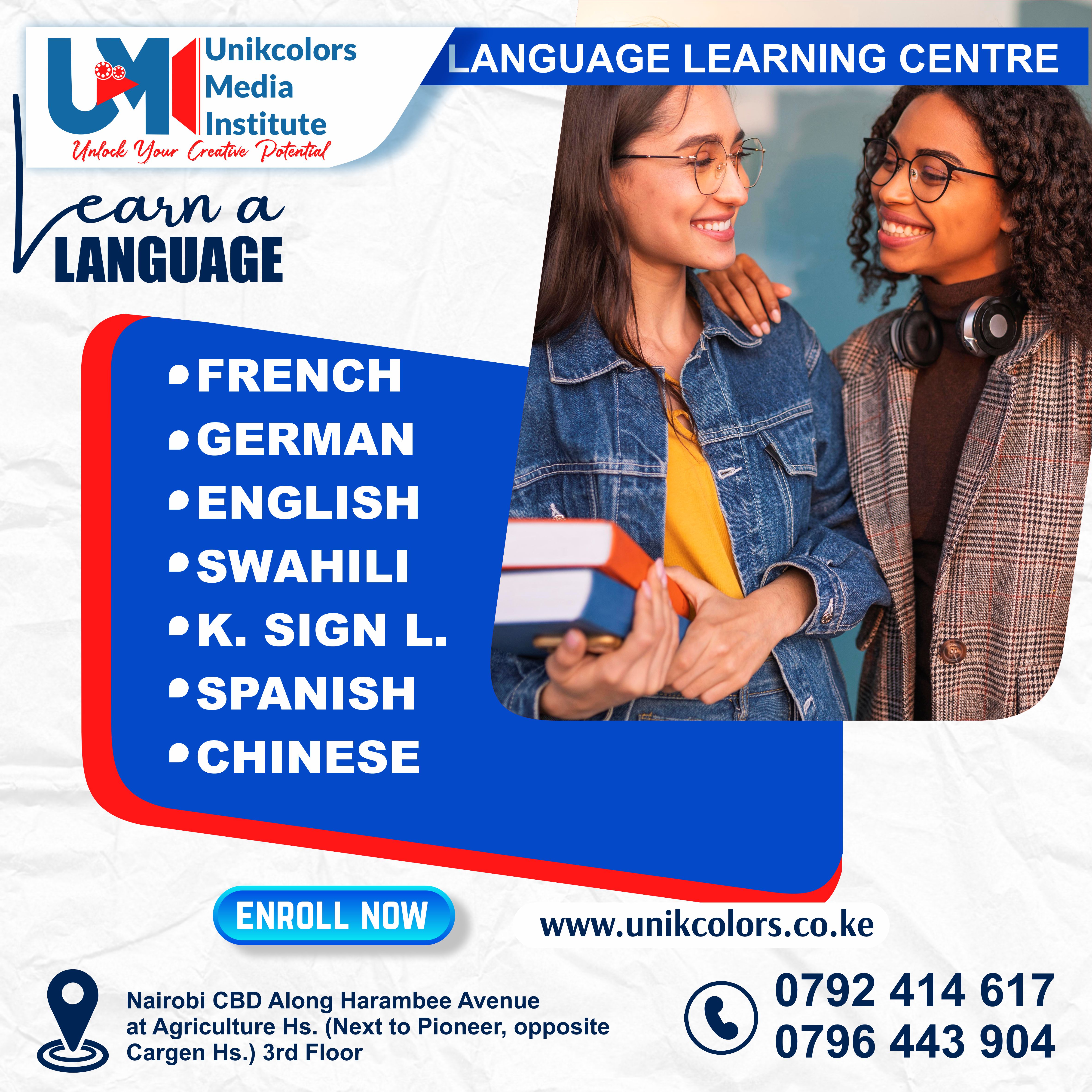 LANGUAGE TRAINING CENTRE - GERMAN | ENGLISH | FRENCH | CHINESE | SPANISH | SWAHILI | KENYA SIGN LANG